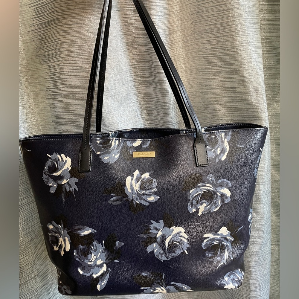 Kate Spade Shore Street Night Rose Margareta Tote Bag, Navy Multi